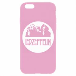 Чехол для iPhone 6/6S Led Zeppelin in a circle - PrintSalon