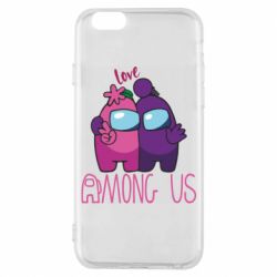 Чехол для iPhone 6/6S Love is Among Us - PrintSalon