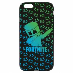 Чехол для iPhone 6/6S Marshmello Fortnite Dab Neon - PrintSalon