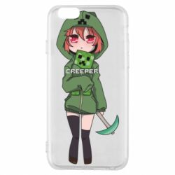 Чехол для iPhone 6/6S Minecraft anime - PrintSalon