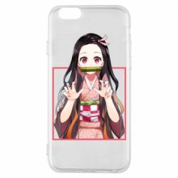 Чехол для iPhone 6/6S Nezuko - PrintSalon