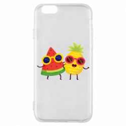 Чехол для iPhone 6/6S Pineapple with watermelon - PrintSalon