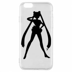 Чехол для iPhone 6/6S Sailor Moon silhouette-PrintSalon Чехол для iPhone 6/6S Sailor Moon silhouette
