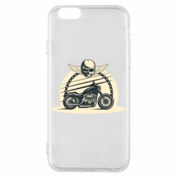 Чехол для iPhone 6/6S Skull and Bike - PrintSalon