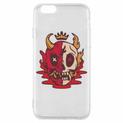 Чехол для iPhone 6/6S Skull face - PrintSalon