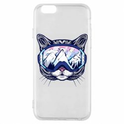 Чехол для iPhone 6/6S Snowboard Cat - PrintSalon