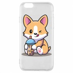 Чохол для iPhone 6/6S Песик п'є боба ти