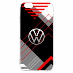 Чохол для iPhone 6/6S Volkswagen logo and abstraction-PrintSalon Чохол для iPhone 6/6S Volkswagen logo and abstraction