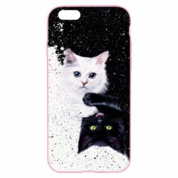 Чехол для iPhone 6/6S Yin and Yang cats - PrintSalon