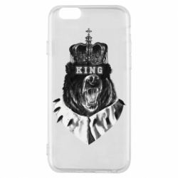 Чехол для iPhone 6/6S Bear King - PrintSalon