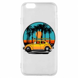 Чехол для iPhone 6/6S Car and sunset - PrintSalon