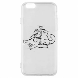 Чехол для iPhone 6/6S Кот Саймона Любовь - PrintSalon