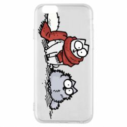 Чехол для iPhone 6/6S Кот Саймона Зима - PrintSalon