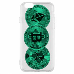 Чехол для iPhone 6/6S Криптовалюта - PrintSalon