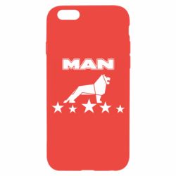 Чехол для iPhone 6/6S Man lion and stars - PrintSalon