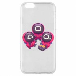 Чехол для iPhone 6/6S Милые солдаты из игры в кальмара - PrintSalon