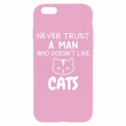 Чехол для iPhone 6/6S Не любит котов - не доверяй - PrintSalon
