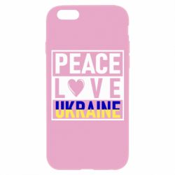 Чехол для iPhone 6 PEACE LOVE UKRAINE - PrintSalon