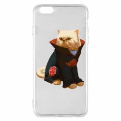 Чехол для iPhone 6 Plus/6S Plus Akatsuki angry cat - PrintSalon