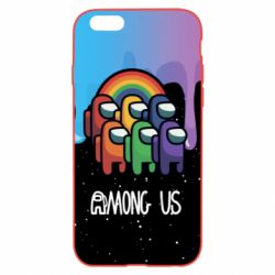 Чехол для iPhone 6 Plus/6S Plus Among Us art paints - PrintSalon