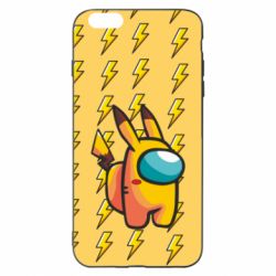 Чехол для iPhone 6 Plus/6S Plus Among Us - Pikachu skin - PrintSalon