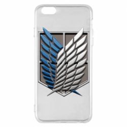 Чехол для iPhone 6 Plus/6S Plus Attack Titan Survey Corps Logo 3D - PrintSalon