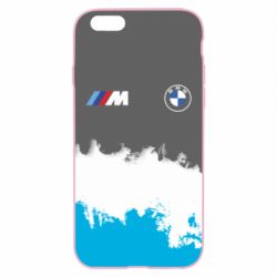 Чехол для iPhone 6 Plus/6S Plus BMW logo and gray background - PrintSalon