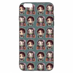 Чехол для iPhone 6 Plus/6S Plus Cute Tanjiro with Nezuko - PrintSalon