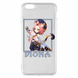 Чехол для iPhone 6 Plus/6S Plus Diona Genshin Impact - PrintSalon