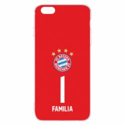 Чехол для iPhone 6 Plus/6S Plus FC Bayern. Твоя фамилия, номер (англ.) - PrintSalon