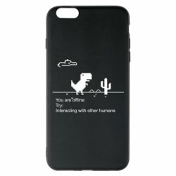 Чехол для iPhone 6 Plus/6S Plus Internet Dinosaur - PrintSalon