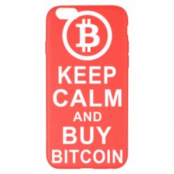 Чехол для iPhone 6 Plus/6S Plus Keep calm and by bitcoin - PrintSalon