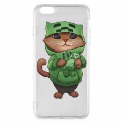 Чехол для iPhone 6 Plus/6S Plus Кот Майнкрафт - PrintSalon