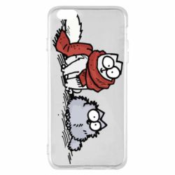 Чехол для iPhone 6 Plus/6S Plus Кот Саймона Зима - PrintSalon