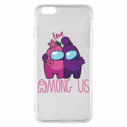 Чехол для iPhone 6 Plus/6S Plus Love is Among Us - PrintSalon