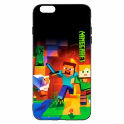 Чехол для iPhone 6 Plus/6S Plus Майнкрафт - PrintSalon