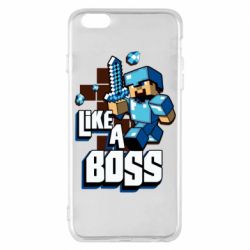 Чехол для iPhone 6 Plus/6S Plus Minecraft Like a Boss - PrintSalon