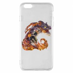 Чехол для iPhone 6 Plus/6S Plus Natsu with a dragon - PrintSalon