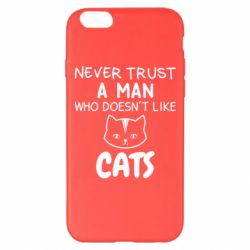 Чехол для iPhone 6 Plus/6S Plus Не любит котов - не доверяй - PrintSalon
