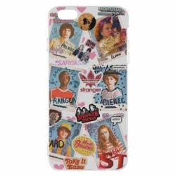 Чехол для iPhone 6 Plus/6S Plus Очень странные дела. Стикеры - PrintSalon