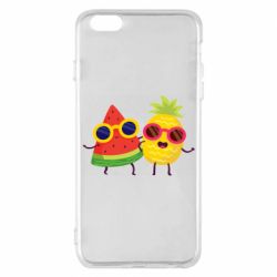 Чехол для iPhone 6 Plus/6S Plus Pineapple with watermelon - PrintSalon