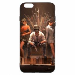 Чехол для iPhone 6 Plus/6S Plus Pubg on the throne - PrintSalon