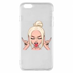 Чехол для iPhone 6 Plus/6S Plus Punk Girl - PrintSalon