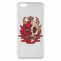 Чехол для iPhone 6 Plus/6S Plus Skull face - PrintSalon