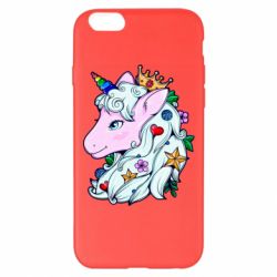 Чехол для iPhone 6 Plus/6S Plus Unicorn Princess - PrintSalon