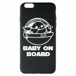 Чехол для iPhone 6 Plus/6S Plus Вaby on board - PrintSalon