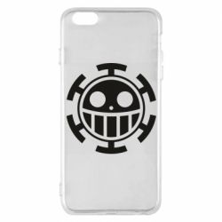 Чехол для iPhone 6 Plus/6S Plus Ван Пис флаг Трафальгара - PrintSalon