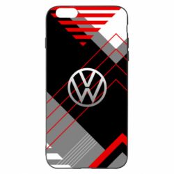 Чехол для iPhone 6 Plus/6S Plus Volkswagen logo and abstraction - PrintSalon