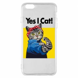 Чехол для iPhone 6 Plus/6S Plus Yes I Cat - PrintSalon