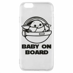Чехол для iPhone 6/6S Вaby on board - PrintSalon